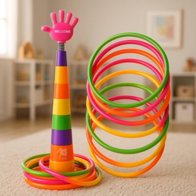 Storio 2-in-1 Ring Toss & Stacking Toy
