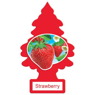 Car Air Freshener | Hanging Tree Provides Long Lasting Scent for Car, Home & Office | Automatic Air Freshener | Strawberry Freshener - (Pack of 1)
