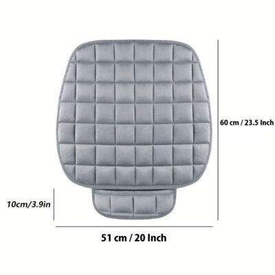 Comfortable Ultra-Soft Memory Foam Car Seat Cover with Non-Slip Grip and Storage Pouch – Universal Fit, Car Seat Cover (Gray Front 1PC)