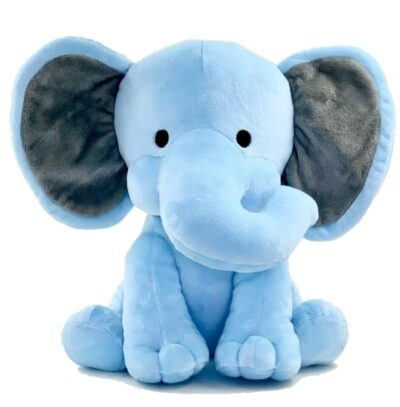 Babique Plush Elephant Toy – 30 cm (Blue)