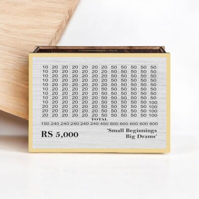 Karni Craft Wooden Piggy Bank – ₹5,000 Savings Box