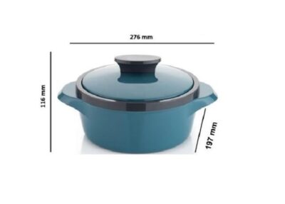 NARIYA New Steel Insulated Casserole (1750 ml, Turquoise) | Double-Walled Hot Box | BPA-Free | Food-Grade | Airtight Lid | Keeps Food Hot & Fresh for Hours | Ideal for Chapati & Curry