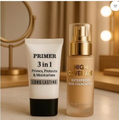 High Coverage Waterproof Foundation with 3in1 Primer Long Lasting Foundation (beige, 50 ml)