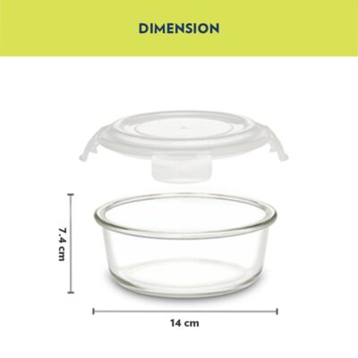 Borosil Ace Series Lunchbox with Bag | 2 × 400 ml Borosilicate Glass Containers | Leak-Proof, Airtight, Microwave & Dishwasher Safe Tiffin – Made in India
