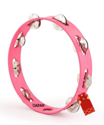 UAPAN without fiber Dafla Musical Instrument I Dafla/Tambourine I Hand Percussion Musical Instrument (White_10-inch, 10 inch)
