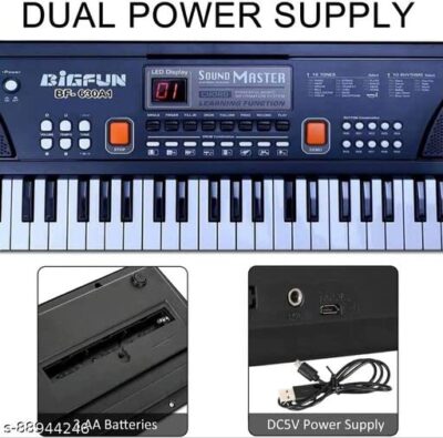 DOMENICO Electronic Digital Piano Keyboard 61 Keys- Multi-Function Portable Piano Keyboard Electronic Organ with Charging Function for Beginners- Chargeable