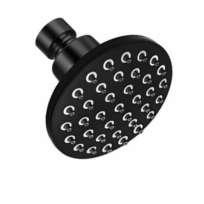 ENICET ABS Shower Head For Bathroom, 4 Inch Overhead Rain Shower, Soft Easy To Clean Rubber Nozzles, Without Arm, High Pressure Round Sawar, 1 Year Warranty (AE150)
