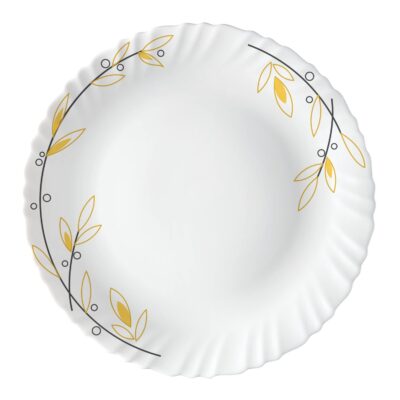 Larah by Borosil Bella Silk Series Opalware Dinner Set – 47 Pcs | Microwave & Dishwasher Safe | Bone-Ash Free