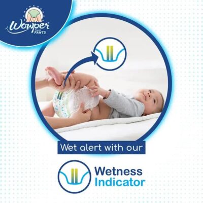 Baby Premium Diapers | M-54 Counts | Wetness Indicator | Anti Rash | up to 12 hrs Absorption | 7-12 Kg | Soft & Comfortable