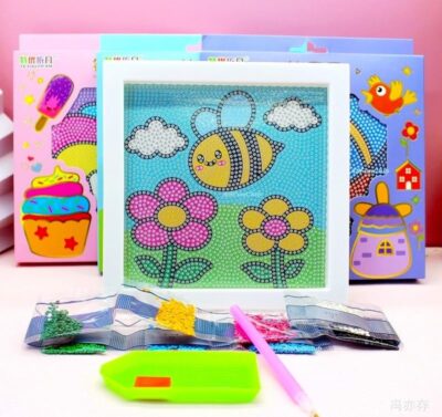 ASFunClub Diamond Painting Kits Frame Diamond Arts and Crafts for Kids Art and Craft Kit for Girls 9-12 Best Gift for Girls Craft Kit Return Gifts Toys for Kids-Multi Design
