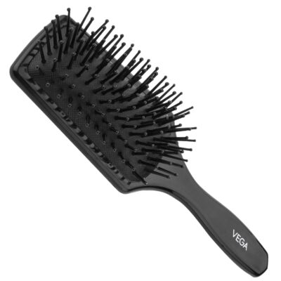 Vega Premium Collection Mini Paddle Hairbrush (India's No.1* Hairbrush Brand) for Men & Women, Black, (8586 M)