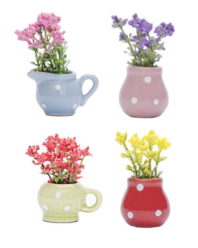 4 PCS Mini Vase Fridge Magnets, Includes Bouquets, Adorable Flower Designs, Decorative and Functional for Kitchen, Office, and Home Use, Perfect for Note Holding and Space Enhancement
