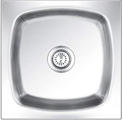 ECM - Nirali Popular Range - Grace Plain Junior - Kitchen Stainless Steel Sink (12 x 12-inch, Glossy Finish)