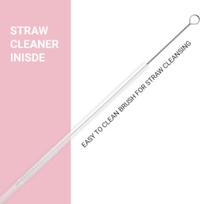 Pigeon by Stovekraft Rush Thermos Stainless Steel Sipper Flask, 1000 ml, Pink | 24 Hr Hot & Cold | Leak Proof | Double Wall Vacuum Insulated | With Straw, Cleaner & Extra Screw Cap | Ideal for Office, School & Travel