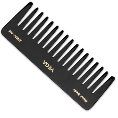 Vega Shampoo Comb for Women & Men | Wide Tooth Detangling & Scalp Massage Comb for Gentle Hair Wash, Smooth, Frizz-Free Hair| (India's No. 1* Hairbrush Brand) | (HMBC-406)