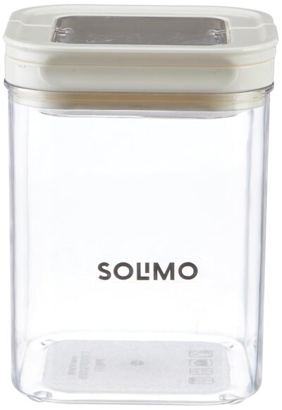 Amazon Brand – Solimo Airtight Plastic Storage Jar and Container Set