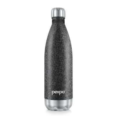 PEXPO Electro Hot & Cold ISI Certified Flask | Stainless Steel Water Bottle - 750ml Black | 2 Years Warranty | Office Bottle | Workout | Travelling | Home | Adults & Kids