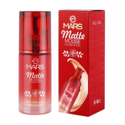 Ars Matte Mousse Foundation For Women All Skin Type Light Weight Waterproof F06 60Ml (Pack Of 1)| Full Coverage| Long Lasting Makeup Cream. (102-Beige, Free Size)