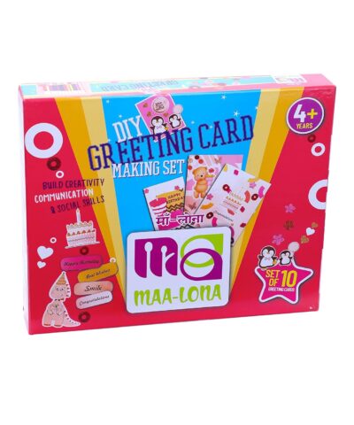 MAALONA- Exclusive toys Paper Maalona | DIY Greeting Card Making Kit | Make 10 Large Greeting Card | Includes Envelopes, Stickers For Indian Festivals | Best Gift For Boys & Girls, Multicolor