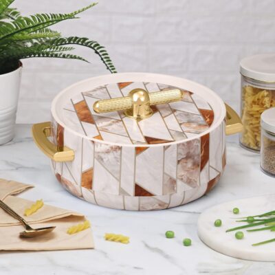 SELVEL stainless steel Elegance 1200 ML Casserole|Advanced PU Insulation|Elegant Insulation|Keeps Food hot & Fresh for Long Hours|Chapati, Biryani and More (Royal Elegance Ceramica)