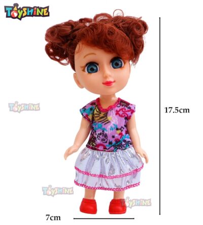 Toyshine 6-Inch Soft Baby Doll Set – Pack of 3 Cute Dolls for Kids (Assorted Dresses)