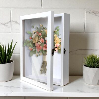 Art Street Shadow Box for Memories (White, A4)