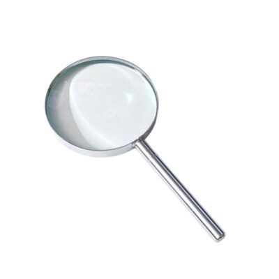 2-Inch 5X Metal Handheld Magnifying Glass