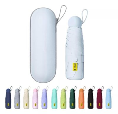 UV Big Size 2-Fold Umbrella – Windproof, Waterproof, Compact with Case | UPF 50+ Sun Protection
