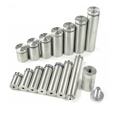 Stainless Steel Glass Standoff Spacers 25mm x 50mm – Pack of 4