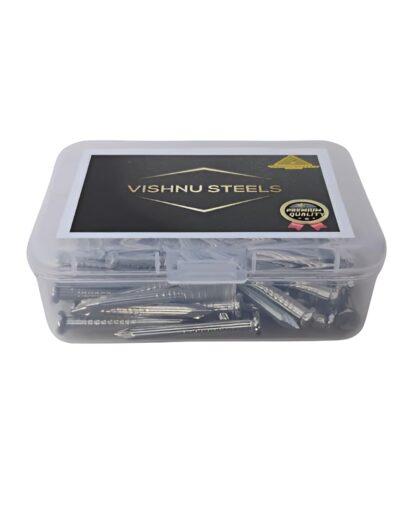 Vishnu Steels Hard Nails (110 Pcs) – Heavy-Duty Rust-Free Steel Nails for Wall, Concrete & Wood