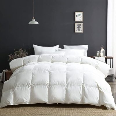 MammaYo Razzai 500 GSM Winter Comforter Premium Collection Quilted Comforter (90" x 100" Inches/228cm x 254cm) - Double Bed Comforter White| Microfiber, lightweight