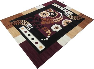 Soft Washable Silk Touch Non-Slip Living Room Bedroom Carpet Size 5 X 7 Feet