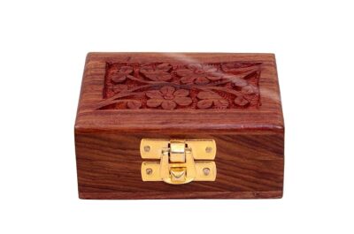 Wooden Small Storage Box for Jewellery/Gifts/Showcase (Pack Of 2) (Size -9 x 6cm)