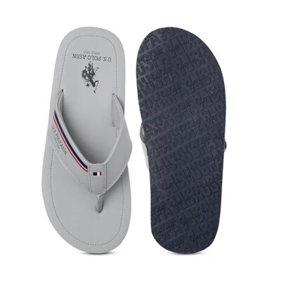 USPA| NESTA LT. GREY| Stylish slider Flipflops for Man