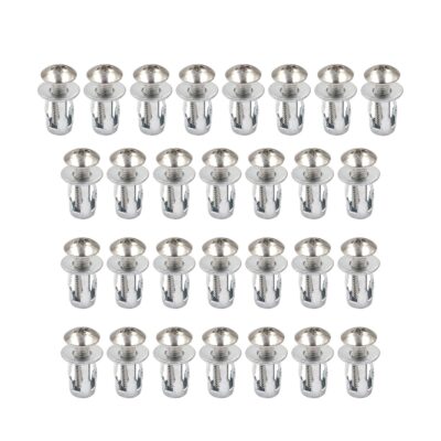 Club Bollywood® M4x20 Petal Rivet Nut Screws (30 Pcs) – Carbon Steel Expansion Anchors for Curtain & Wall Installation