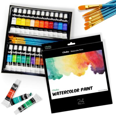Doms Watercolour Tubes – 18 Vibrant Shades | Quick-Drying