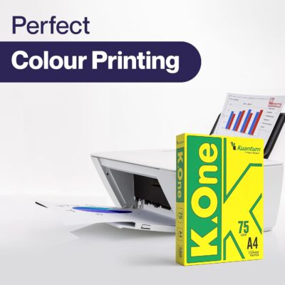 K - ONE K-One A4 Copier Paper, 75 GSM, 500 Sheets per Ream (Pack Of 1)