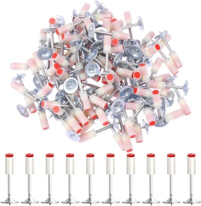 MR.JV Steel Nail Gun Nails 7.3mm (30 Pcs) – Mini Round Nails for Wood, Wall & Concrete