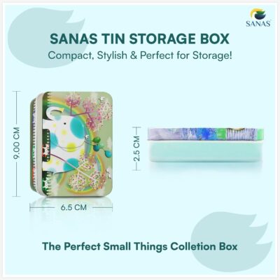 Sanas Tin Container 6Pc Gift boxes Unicorn Box Storage Container Small Storage Box Storage boxes For Kids Birthday Tin Boxes Multipurpose Storage Box l