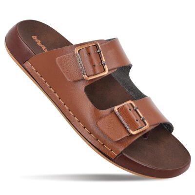 WALKAROO PLUS Bounceez Fashion Sandal Cushion for Men for Casual Footwear with Anti-Slip Sole Anti-Slip Soles, Toe Separator and Dual Buckle Straps - WGP53189