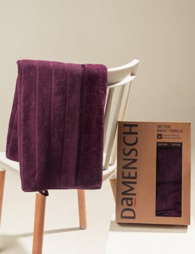 DAMENSCH 100% Cotton Towel, Super Soft Towels for Bath Large Size, Ultra Absorbent, Quick Dry Towel for Women, Long Lasting Colors Towels for Bath Men-Midday Maroon