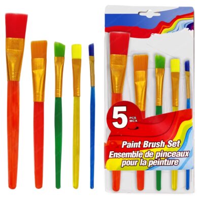 FunBlast 5-Piece Artist Paint Brush Set for Kids & Beginners (Multicolor)