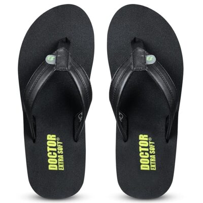 DOCTOR EXTRA SOFT Thong Arch Support Ortho Slippers for Mens| Orthopedic Diabetic & Stylish| Lightweight Comfortable & Casual| Cushion Anti-Skid Bedroom Daily Use House Flip-Flops Gents Boys D-38