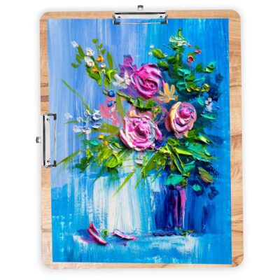 Eduway 19x14 Wooden Drawing & Lap Board with Clips – Multipurpose Study & Art Board