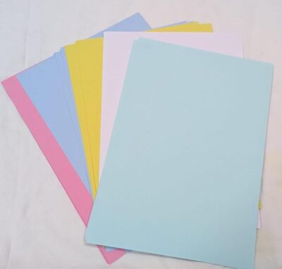 A4 Color Chart Paper – 150 GSM, Pack of 50 Sheets (Multicolor)