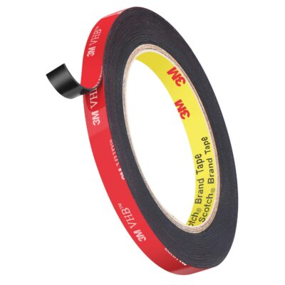 3M IA120100531 Hi Strength Bond Tape (12 mm x 5 m 1 Roll + Primer), black
