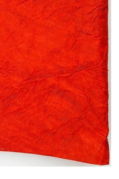 FIRST CLICK Handmade Paper RED Crushed Colored Sheets Chart Papers Sheet Big Size Self Made 320 GSM Pack of 5 Sheets Full Size: 56.5 x 78 cm