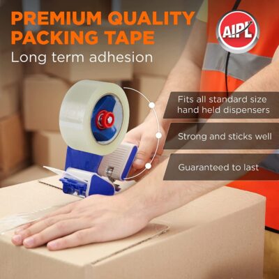 BOPP Packaging Clear Tape - 48MM X 50 Meter| Pack Of 6 | For Packaging, Decorating And DIY Works