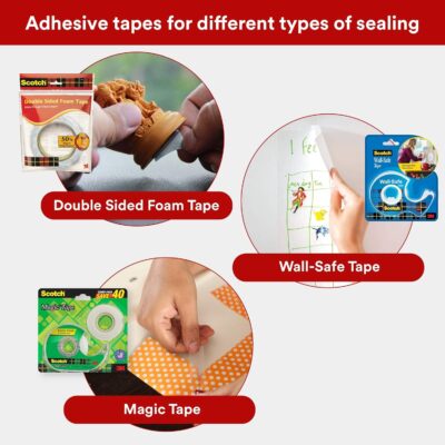 Scotch 3M BOPP Packaging Brown Tape (Tan) | 48mm x 50 Meter | Pack of 2 | for Packaging, Decorating and DIY
