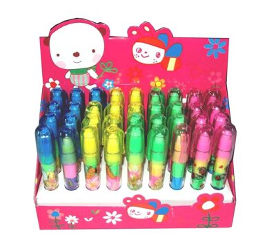 Parteet Stacking Pen Type Erasers for Kids - Pack Of 36